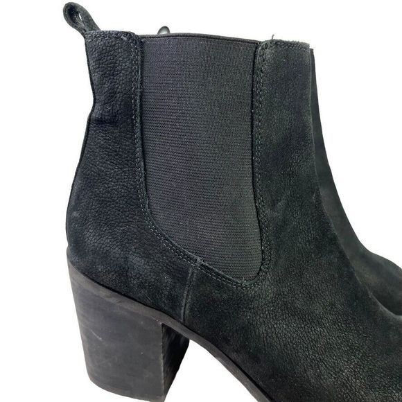 Lucky Brand Womens Kassidy Open Toe Block Heel Ankle Boots Booties Leather 7.5 - Picture 12 of 16